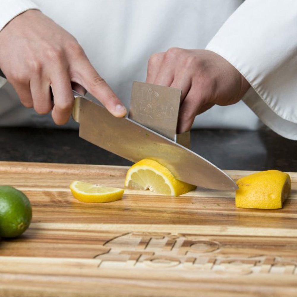 TIP TOUGH STAINLESS STEEL FINGER GUARD FOR CUTTING & CHOPPING